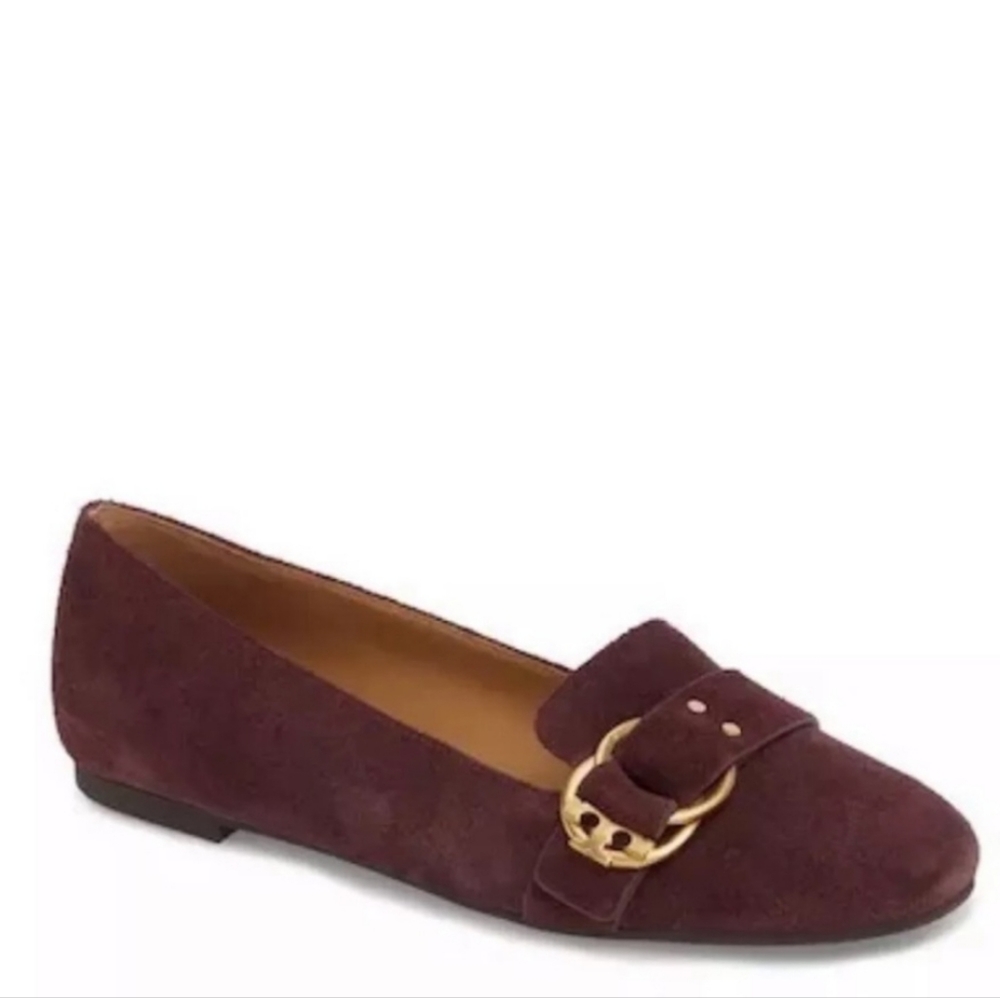Tory Burch Malbec 507 Marsden Smoking Slipper Suede Flats Size 9